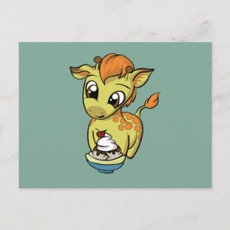Sweet Treat! Giraffe Postcard