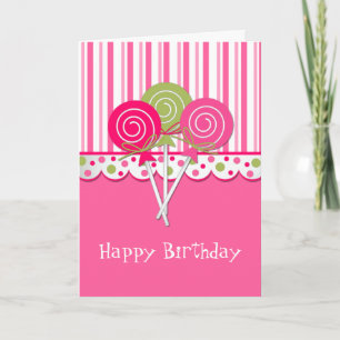 Sweet Treat Girl's Birthday Greeting Card