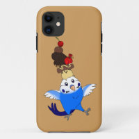 sweet treat [phone case-budgie blue]