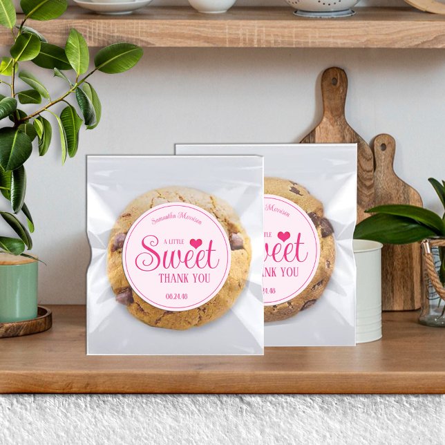 Sweet Treat Pink Thank You Stickers (Creator Uploaded)