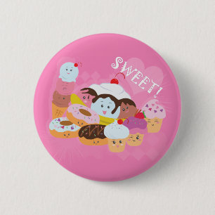 Sweet Treats 6 Cm Round Badge