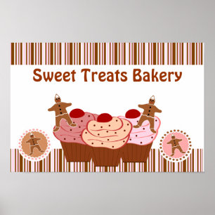 Sweet Treats Bakery Business Poster