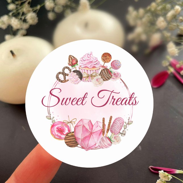 Sweet Treats Bakery  Classic Round Sticker (Creator Uploaded)
