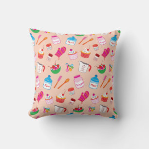 Sweet Treats Baking Pattern Cushion