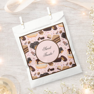 Sweet Treats Chocolate Doughnut Mocha Peanut Butte Favour Bag