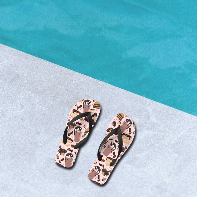 Sweet Treats Chocolate Doughnut Mocha Peanut Butte Thongs (Creator Uploaded)