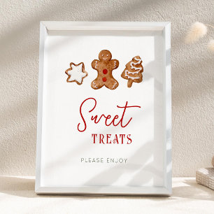 Sweet Treats Christmas Party Sign