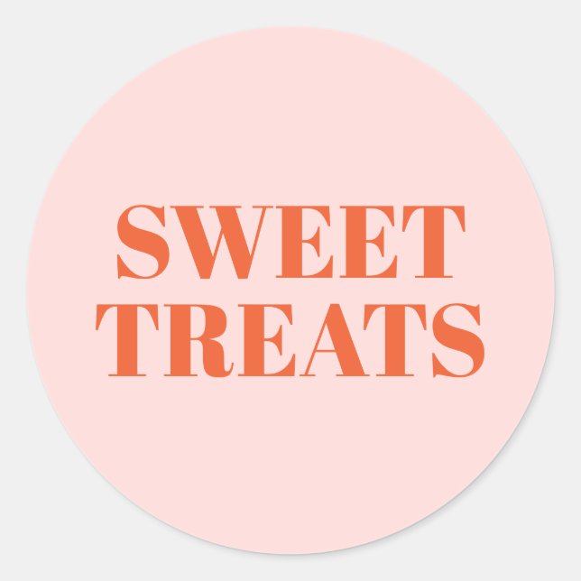 Sweet Treats Classic Round Sticker (Front)