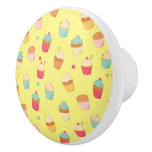 Sweet Treats Cupcake Ceramic Knob