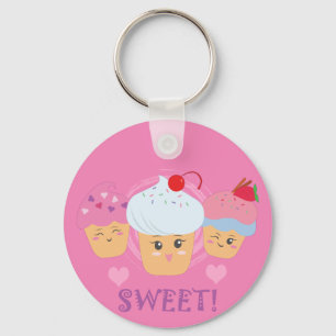Sweet Treats - Cupcakes! Key Ring