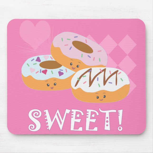 Sweet Treats - Doughnuts! Mouse Pad (Front)