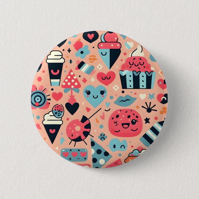 Sweet Treats Fiesta 6 Cm Round Badge (Front)