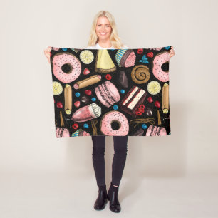 Sweet treats  fleece blanket