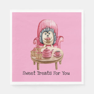 Sweet Treats For You - Porcupine Paper Napkin