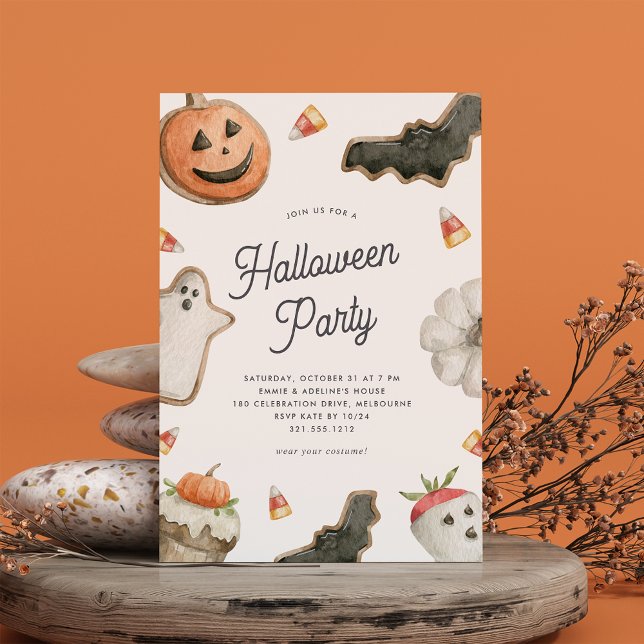 Sweet Treats Kids Halloween Party Invitation (Creator Uploaded)