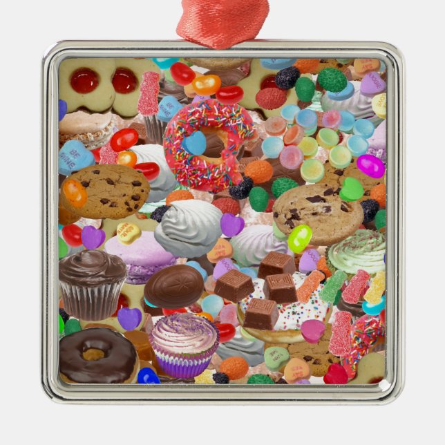 Sweet Treats Metal Tree Decoration (Front)
