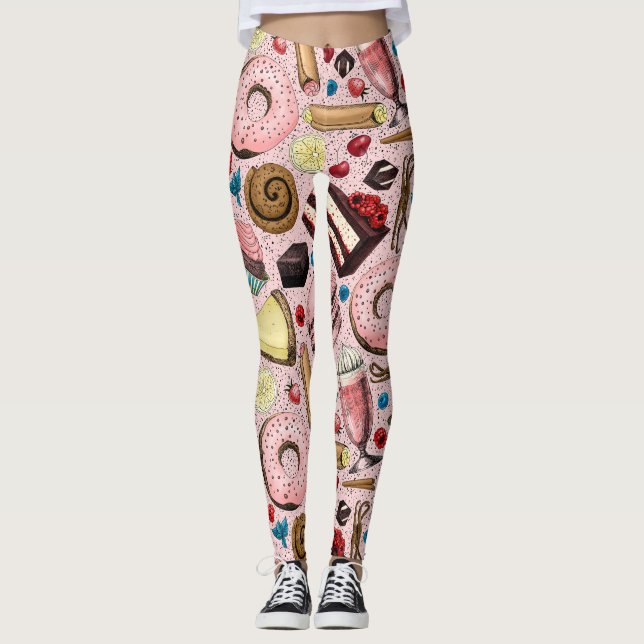 Sweet treats on pink leggings (Front)
