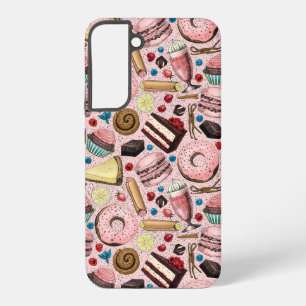 Sweet treats on pink samsung galaxy case