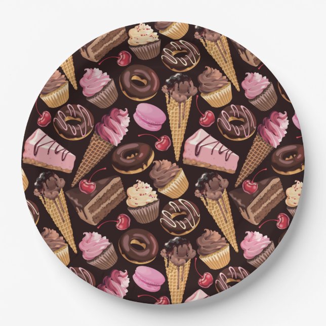 Sweet Treats Paper Plate (Front)
