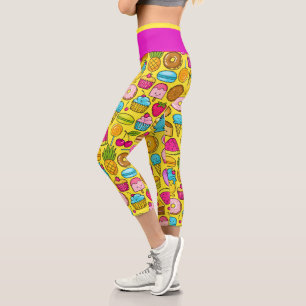 Sweet Treats Pop Fashion Capris Leggings