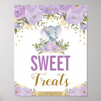 Sweet Treats Purple Elephant Lavender Floral Favou