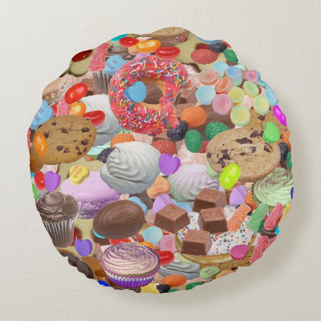 Sweet Treats Round Cushion (Back)