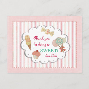 Sweet Treats Thank You Postcard