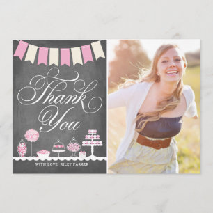 Sweet Treats Thank You with Photo Card