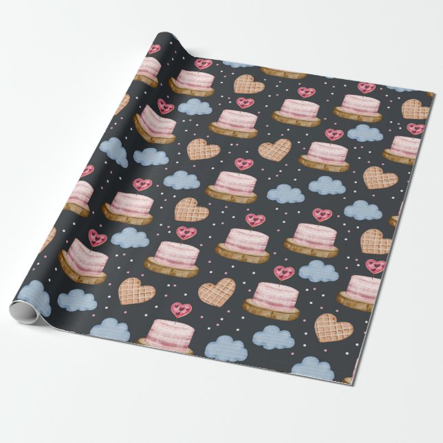 Sweet Treats Wrapping Paper (Unrolled)