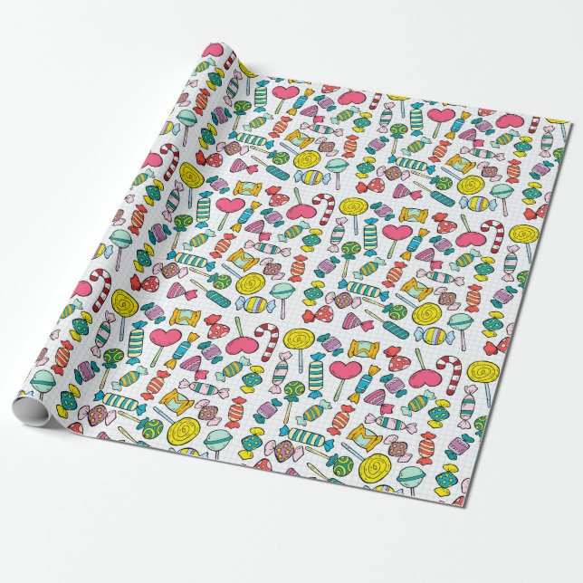 Sweet Treats Wrapping Paper (Unrolled)