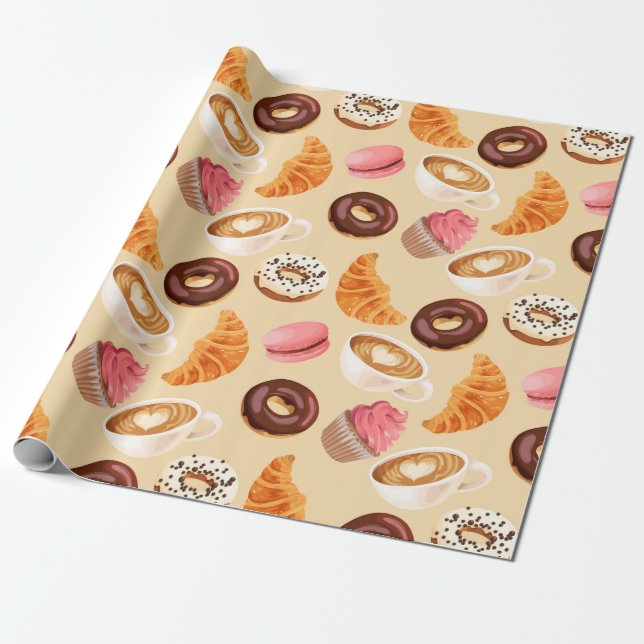 Sweet Treats Wrapping Paper (Unrolled)