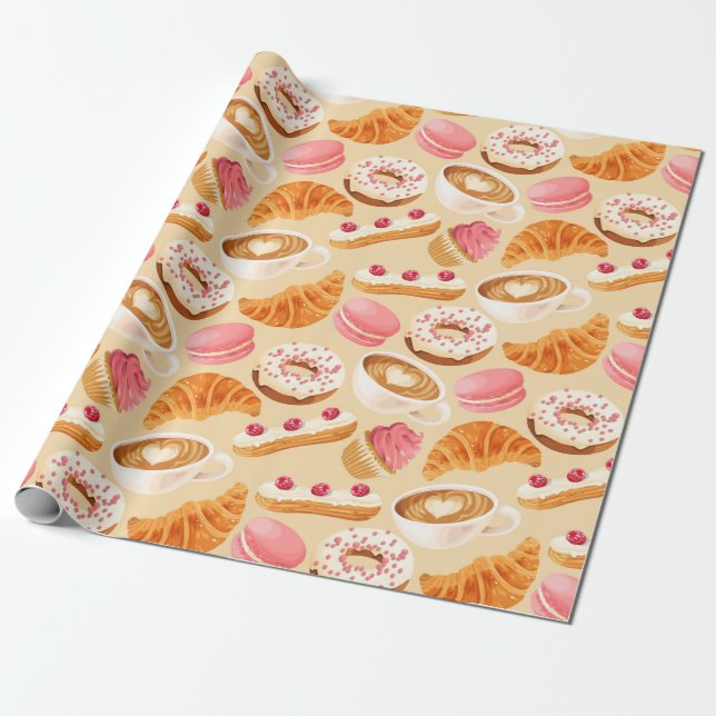 Sweet Treats Wrapping Paper (Unrolled)