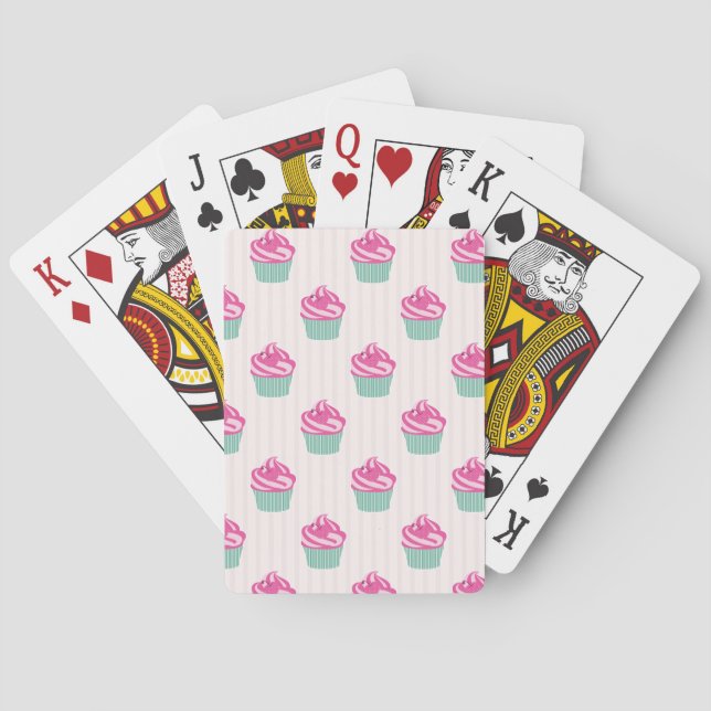 Sweet Trendy Cup Cakes  Playing Cards (Back)