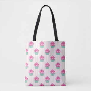 Sweet Trendy Cup Cakes Tote Bag