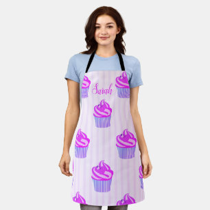 Sweet Trendy Pink Cup-Cakes Apron