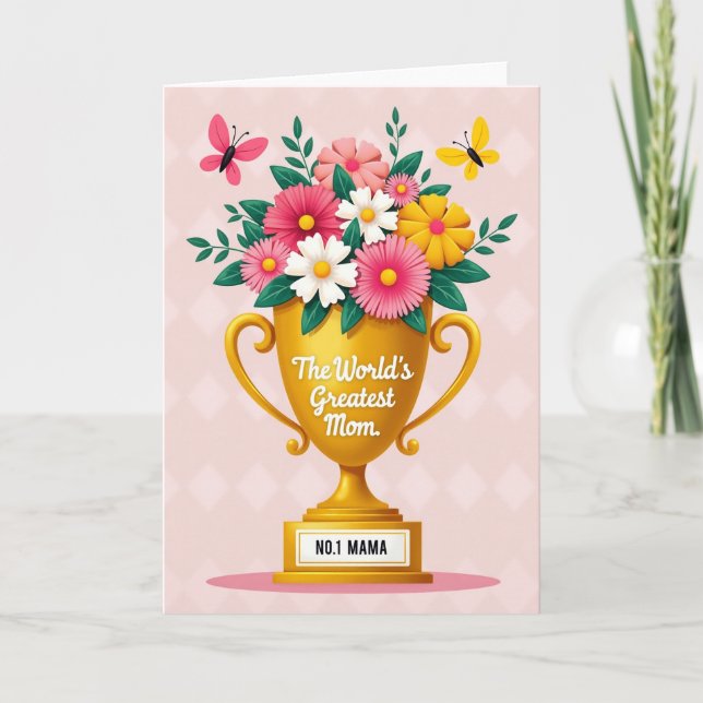 Sweet Trophy Mothers Day Card (Front)