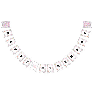 Sweet Two Pastel Dessert 2nd Birthday Bunting