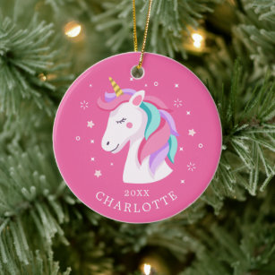 Sweet Unicorn Christmas Ornament