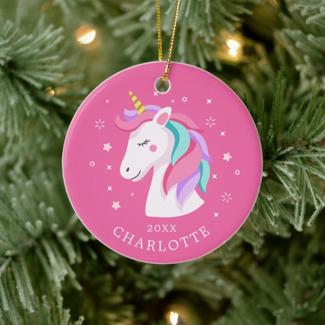 Sweet Unicorn Christmas Ornament (Tree)