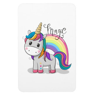 Sweet unicorn with big eyes magnet