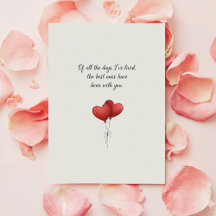 Sweet Valentine Card for Boyfriend Girlfriend