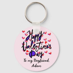 sweet valentine couple personalised customise key ring