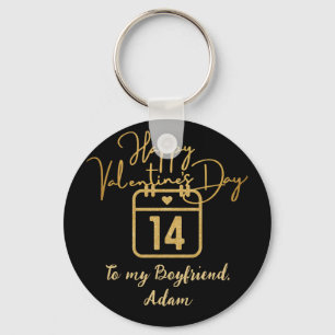 sweet valentine couple personalised customise key ring