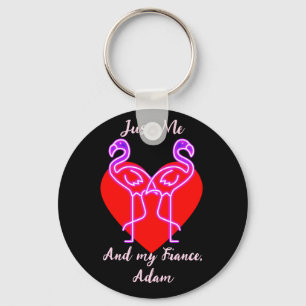 sweet valentine couple personalised customise key ring