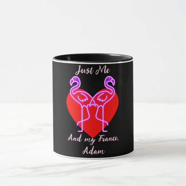 sweet valentine couple personalised customise   mug (Center)