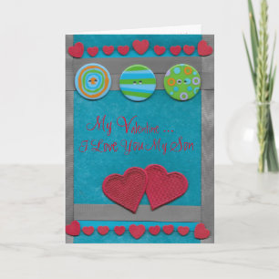 Sweet Valentine for that Special Son from mum Holiday Card