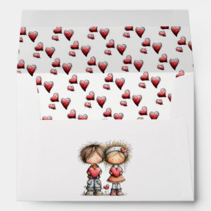 Sweet Valentine Friends Envelope