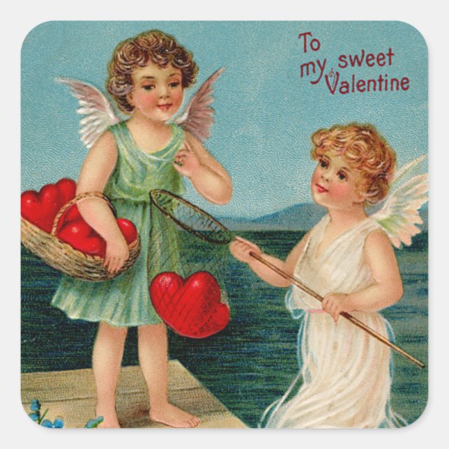 Sweet Valentine Square Sticker (Front)