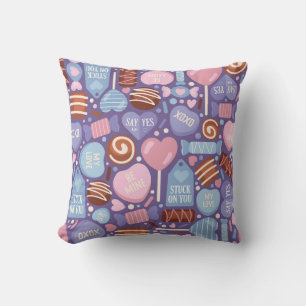 Sweet Valentine Treats Pattern Cushion