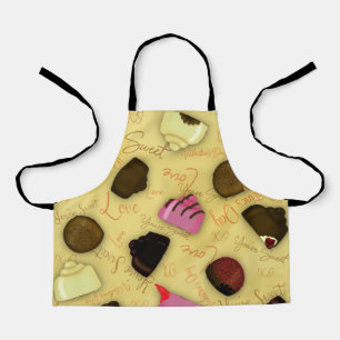 Sweet Valentine - Valentine's Day Candy Pattern Apron